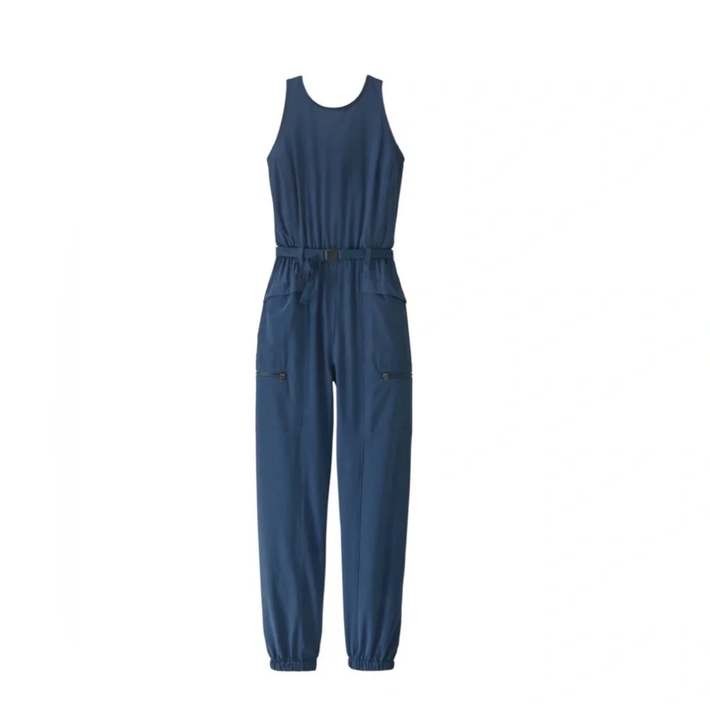 Patagonia Fleetwith Belted Jumpsuit | Tidepool Blue | Large - Picture 4 of 9